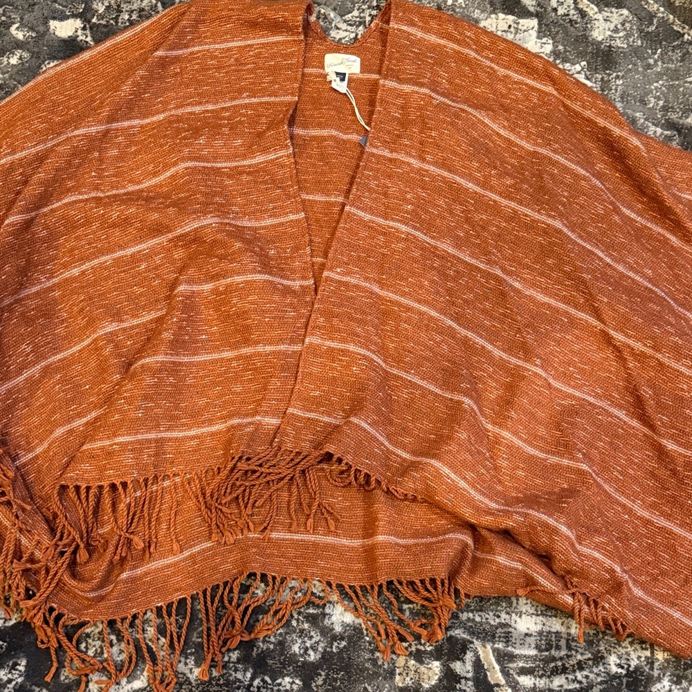 Universal Thread Rust Orange Striped Knit Cardigan